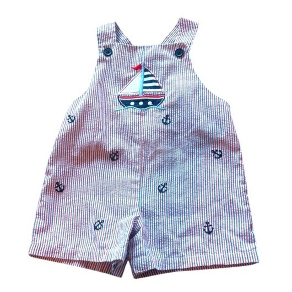 Starting out baby boy shortall with Nautical theme  -‎ Size 12 months